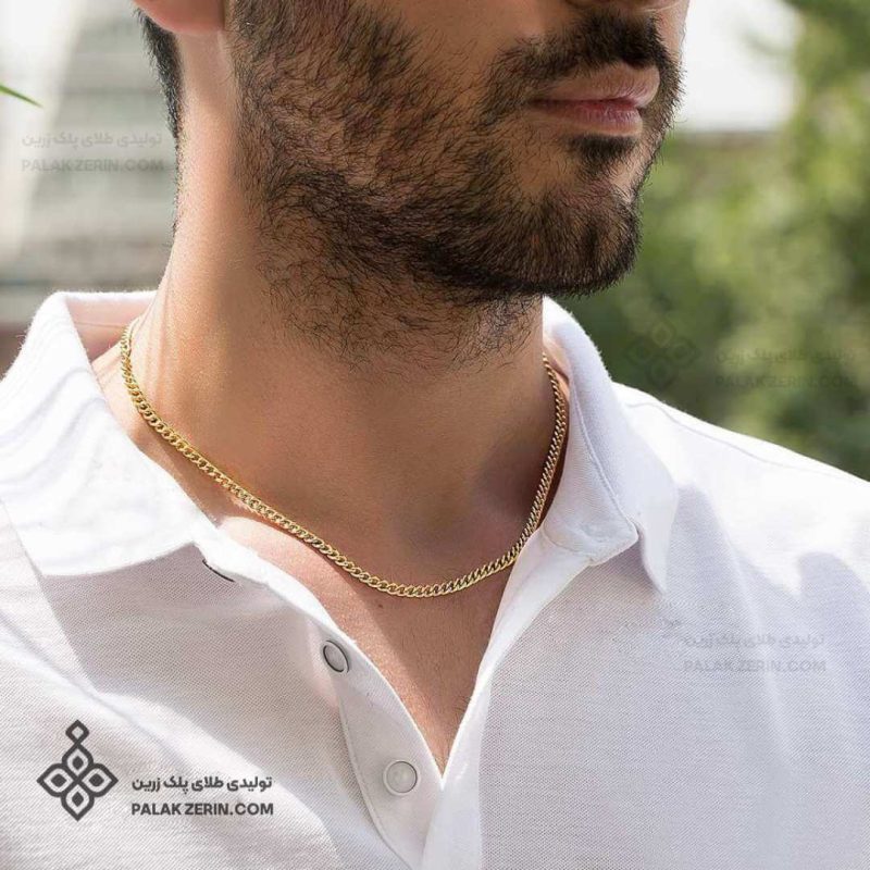 گردنبند طلا مردانه کارتیه - Image 1